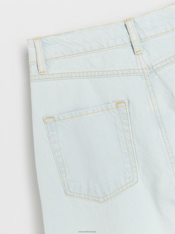 albastru Reserved femei îmbrăcăminte blugi drepti 648HZ105