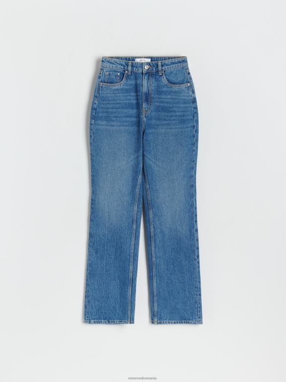 albastru Reserved femei îmbrăcăminte blugi drepti 648HZ791