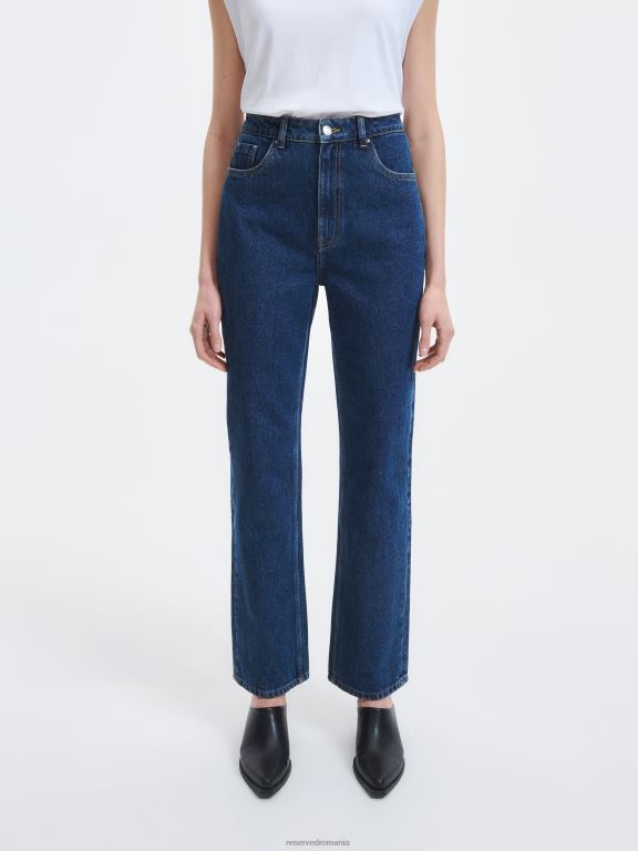 albastru Reserved femei îmbrăcăminte blugi drepti 648HZ801
