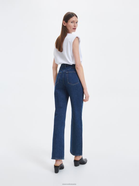 albastru Reserved femei îmbrăcăminte blugi drepti 648HZ801