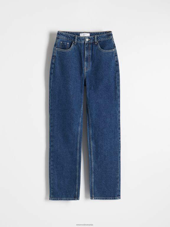 albastru Reserved femei îmbrăcăminte blugi drepti 648HZ801