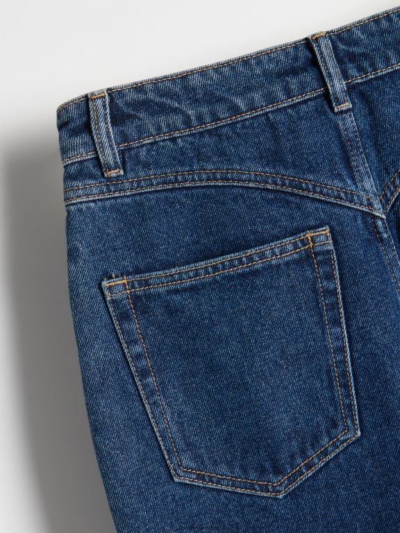 albastru Reserved femei îmbrăcăminte blugi drepti 648HZ801