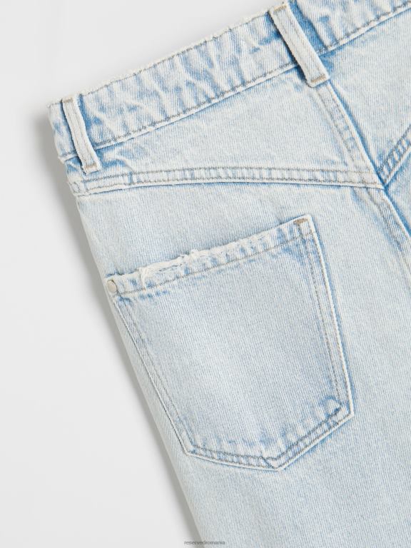 albastru Reserved femei îmbrăcăminte blugi mom fit cu talie înaltă 648HZ756