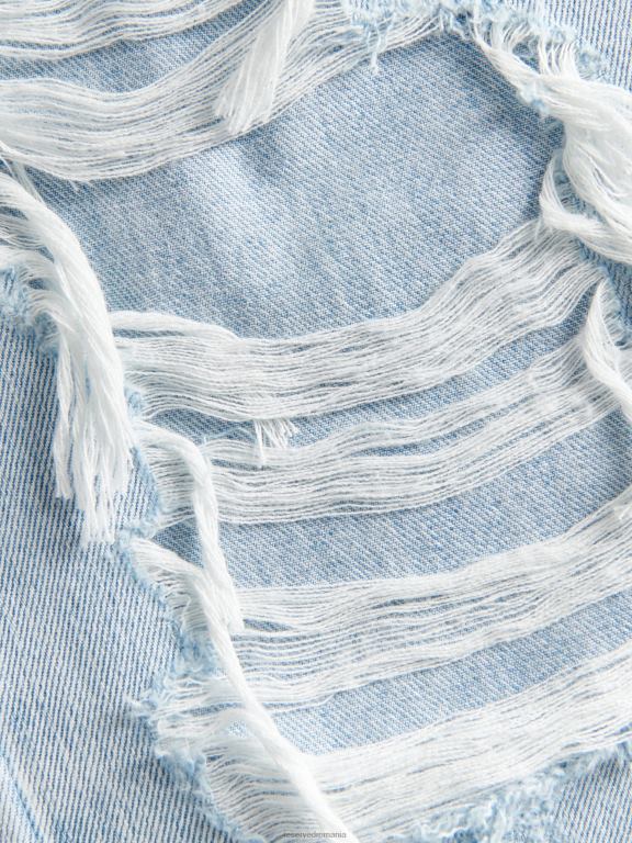 albastru Reserved femei îmbrăcăminte blugi rupti 648HZ776