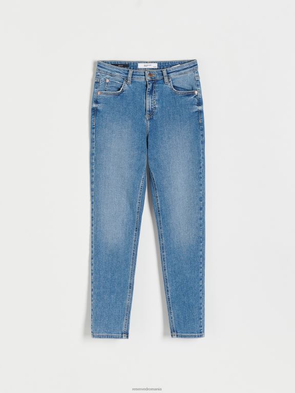 albastru Reserved femei îmbrăcăminte blugi subțiri 648HZ741