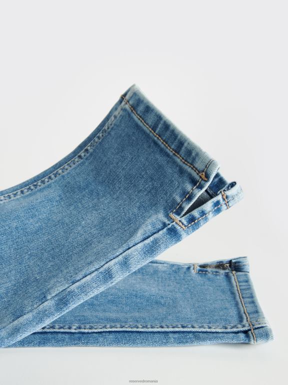 albastru Reserved femei îmbrăcăminte blugi subțiri 648HZ781