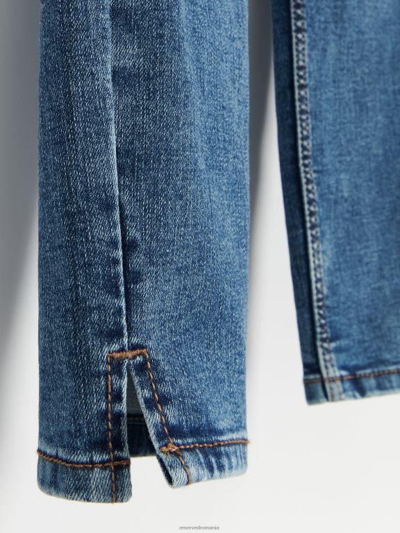 albastru Reserved femei îmbrăcăminte blugi subțiri 648HZ782