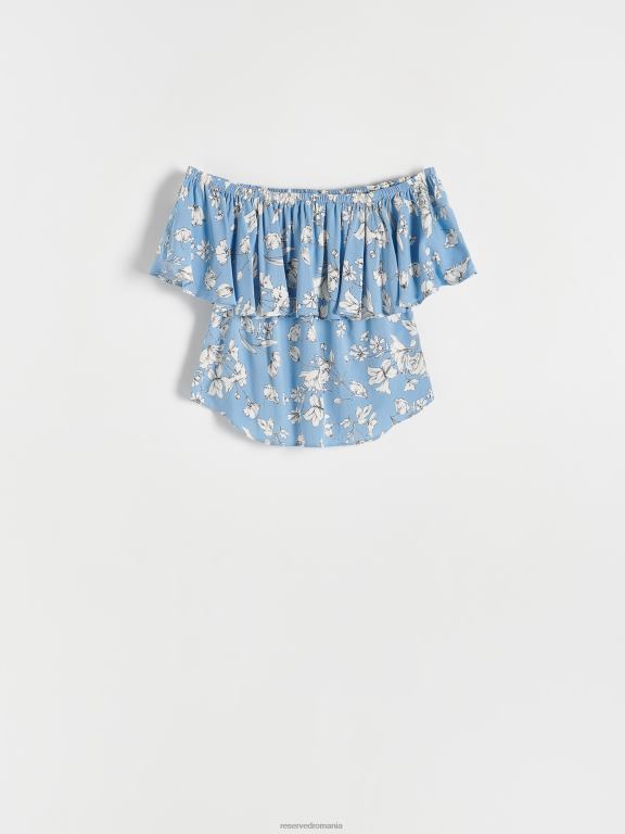 albastru Reserved femei îmbrăcăminte bluză 648HZ364