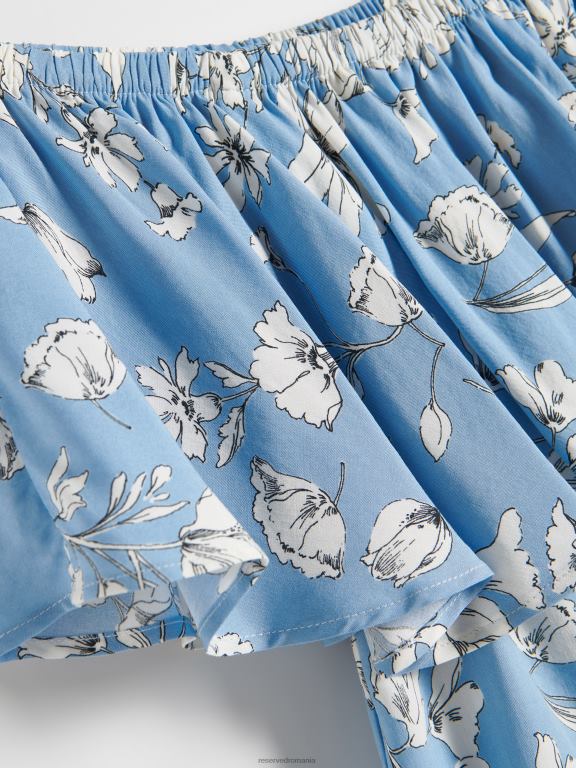 albastru Reserved femei îmbrăcăminte bluză 648HZ364