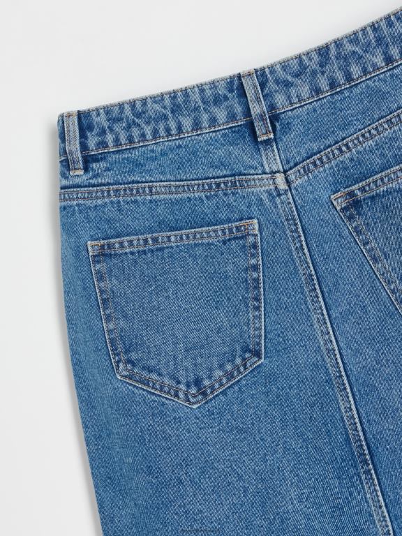 albastru Reserved femei îmbrăcăminte fusta midi denim 648HZ828