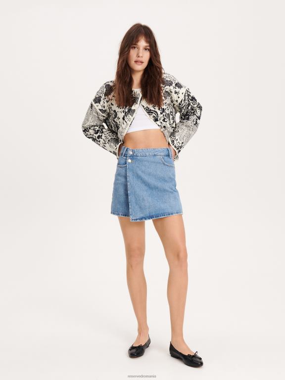 albastru Reserved femei îmbrăcăminte fustă 648HZ567