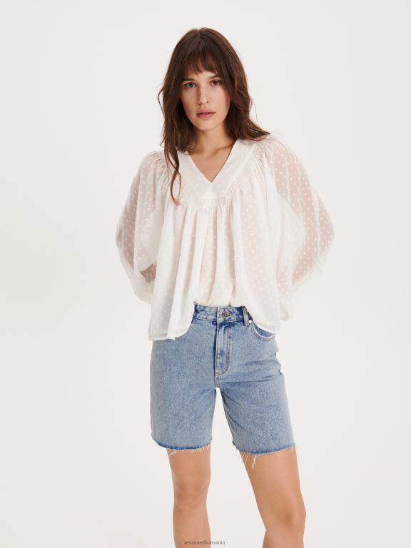 albastru Reserved femei îmbrăcăminte pantaloni scurți din denim 648HZ568