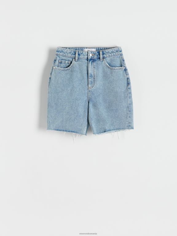 albastru Reserved femei îmbrăcăminte pantaloni scurți din denim 648HZ568