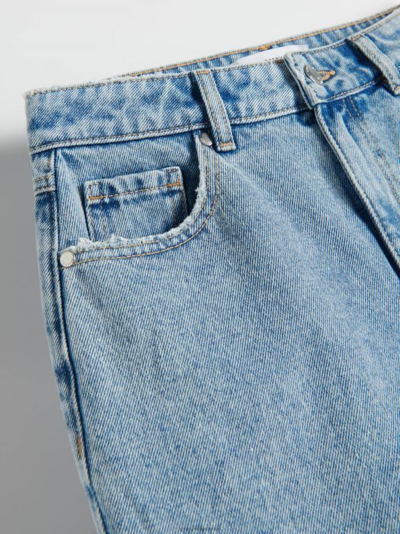 albastru Reserved femei îmbrăcăminte pantaloni scurți din denim 648HZ568