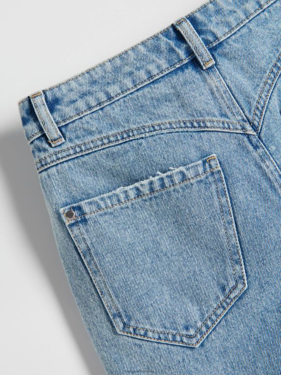 albastru Reserved femei îmbrăcăminte pantaloni scurți din denim 648HZ568