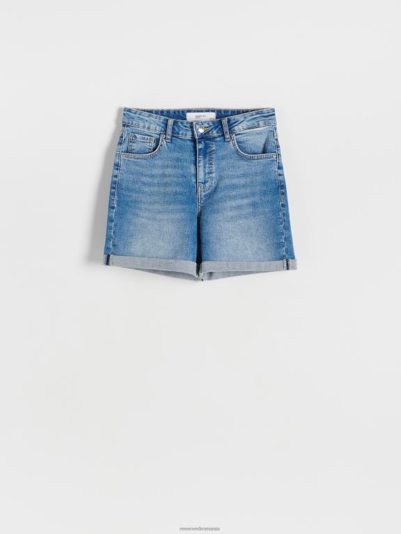 albastru Reserved femei îmbrăcăminte pantaloni scurți din denim 648HZ575