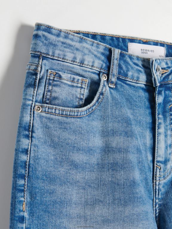 albastru Reserved femei îmbrăcăminte pantaloni scurți din denim 648HZ575