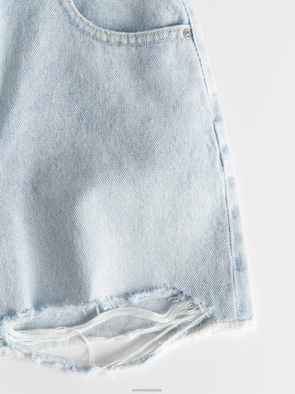 albastru Reserved femei îmbrăcăminte pantaloni scurți din denim 648HZ589