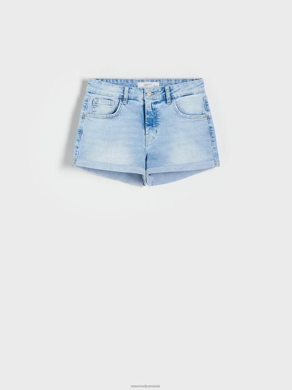 albastru Reserved femei îmbrăcăminte pantaloni scurți din denim 648HZ597