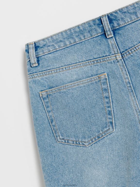 albastru Reserved femei îmbrăcăminte pantaloni scurți din denim 648HZ602