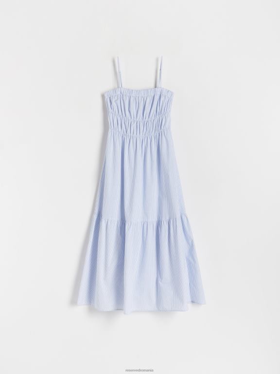 albastru Reserved femei îmbrăcăminte rochie mini 648HZ39