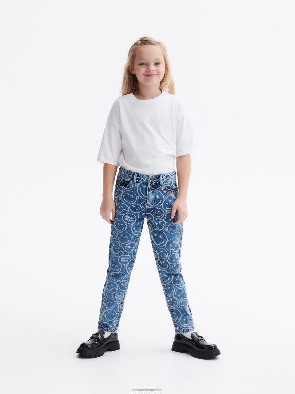 albastru Reserved fetelor îmbrăcăminte blugi boyfriend smileyworld 648HZ1968