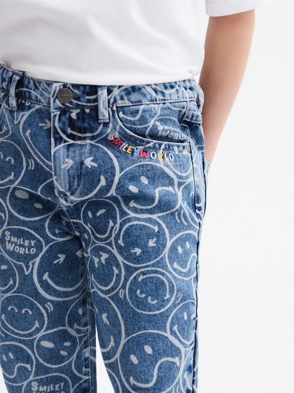 albastru Reserved fetelor îmbrăcăminte blugi boyfriend smileyworld 648HZ1968