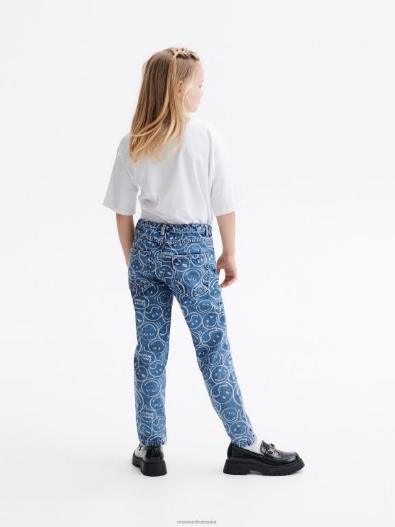 albastru Reserved fetelor îmbrăcăminte blugi boyfriend smileyworld 648HZ1968