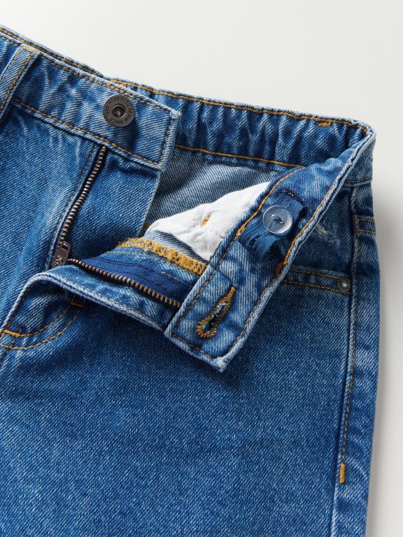 albastru Reserved fetelor îmbrăcăminte blugi drepți stricat 648HZ1863