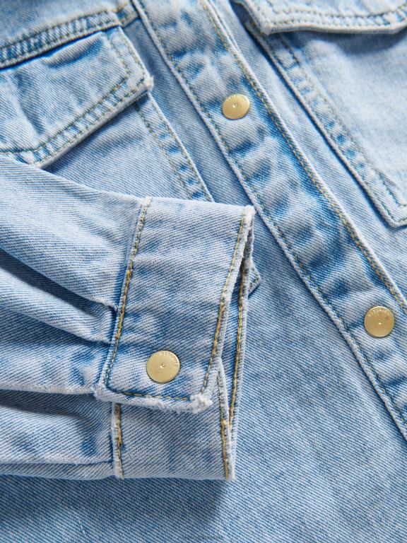 albastru Reserved fetelor îmbrăcăminte camasa de blugi 648HZ1810