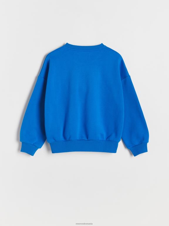 albastru Reserved fetelor îmbrăcăminte hanorac cu inimă 648HZ1849