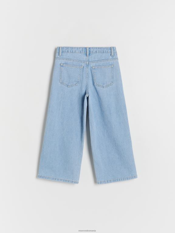 albastru Reserved fetelor îmbrăcăminte pantaloni clasici din denim moale 648HZ1854