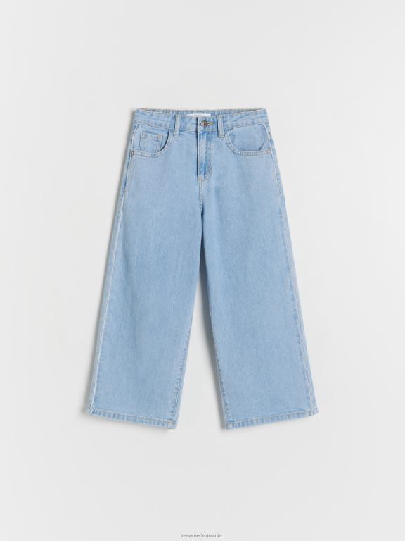 albastru Reserved fetelor îmbrăcăminte pantaloni clasici din denim moale 648HZ1854