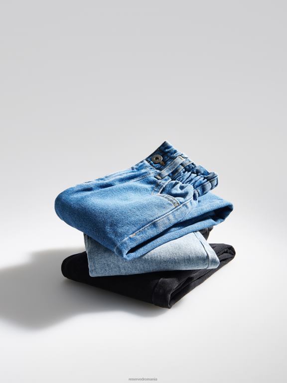 albastru Reserved fetelor îmbrăcăminte pantaloni largi din denim clasici 648HZ1902