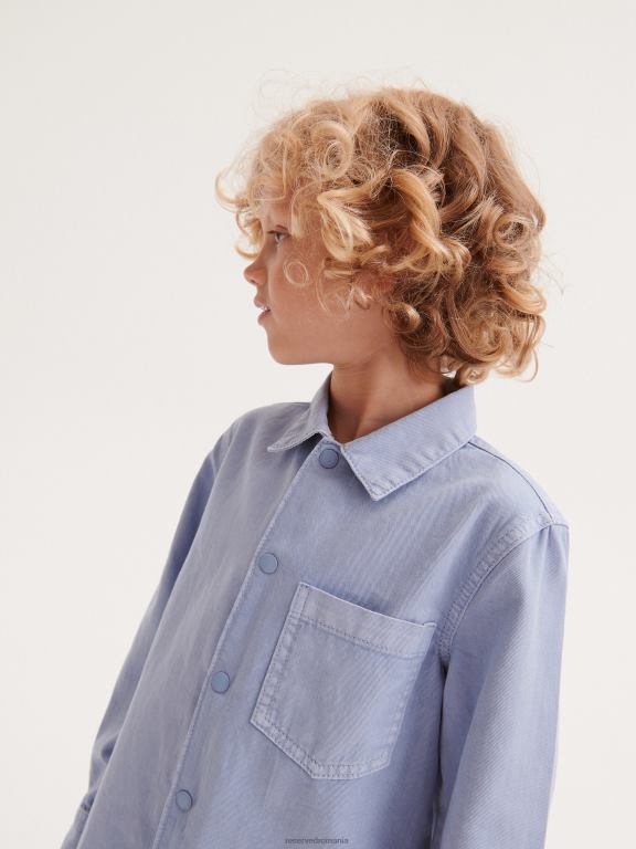 albastru deschis Reserved băieți îmbrăcăminte cămașă cu potrivire obișnuită 648HZ2041