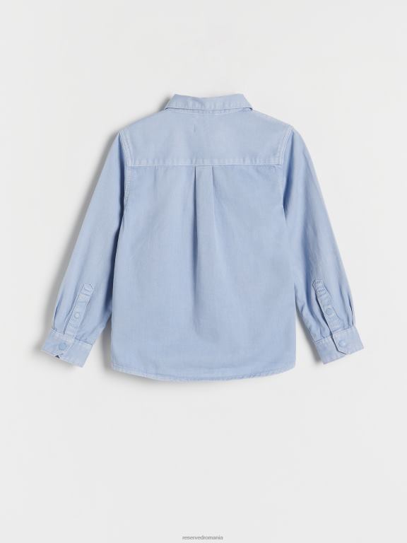 albastru deschis Reserved băieți îmbrăcăminte cămașă cu potrivire obișnuită 648HZ2041