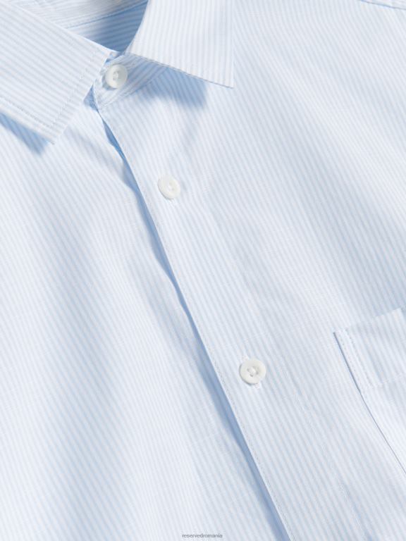 albastru deschis Reserved bărbați îmbrăcăminte cămașă cu dungi regular fit 648HZ1383