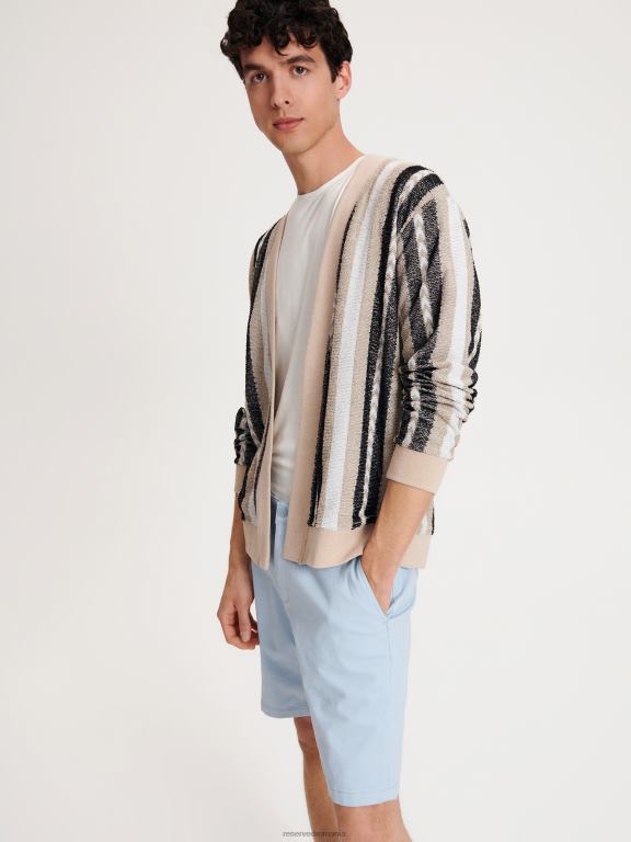 albastru deschis Reserved bărbați îmbrăcăminte pantaloni scurți obișnuiți 648HZ1444