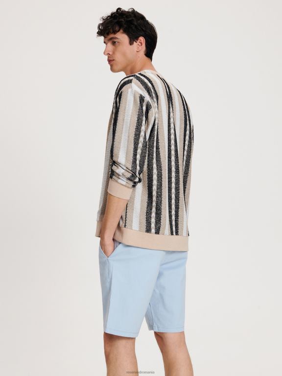 albastru deschis Reserved bărbați îmbrăcăminte pantaloni scurți obișnuiți 648HZ1444