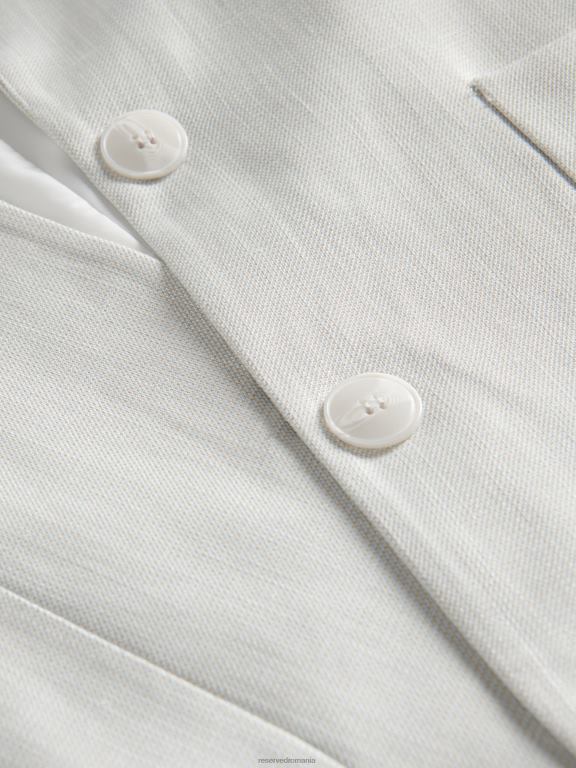 albastru deschis Reserved femei îmbrăcăminte blazer cu un singur piept 648HZ247