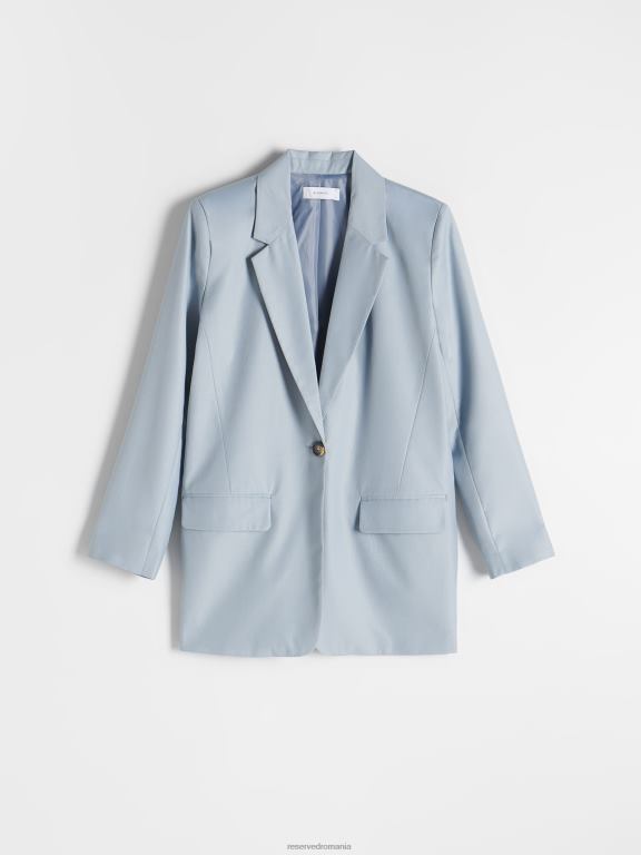 albastru deschis Reserved femei îmbrăcăminte blazer simplu 648HZ263