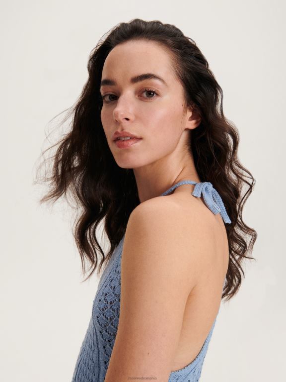 albastru deschis Reserved femei îmbrăcăminte bluză ajurata 648HZ331