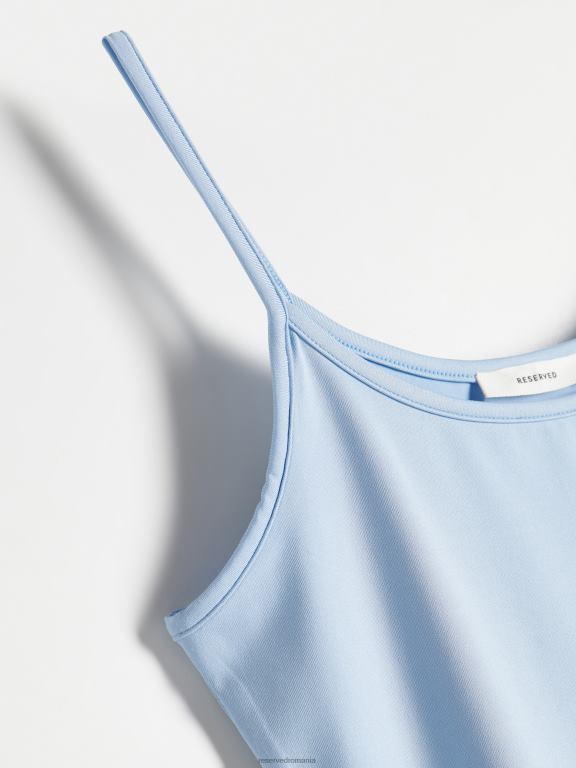 albastru deschis Reserved femei îmbrăcăminte top slim fit 648HZ471