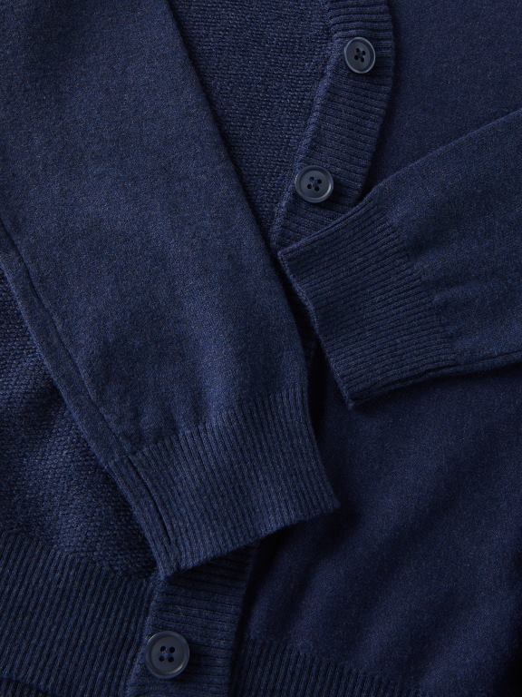 albastru oțel Reserved băieți îmbrăcăminte cardigan melange 648HZ2097