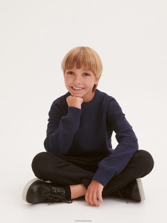 albastru oțel Reserved băieți îmbrăcăminte jumper melange 648HZ2130