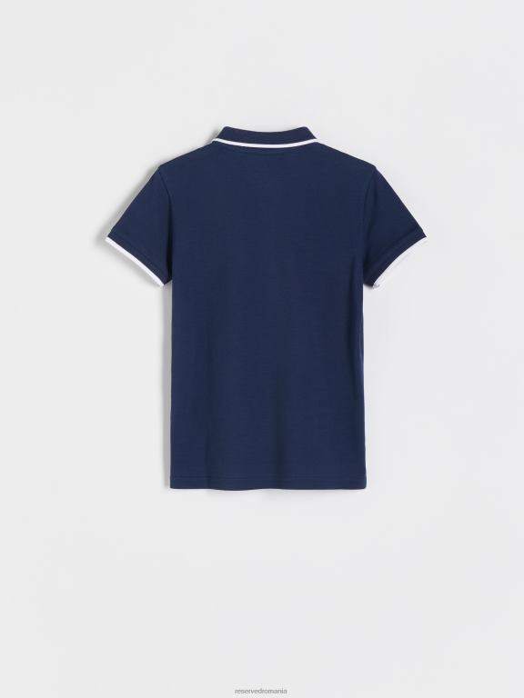 albastru oțel Reserved băieți îmbrăcăminte maiou Polo 648HZ2055