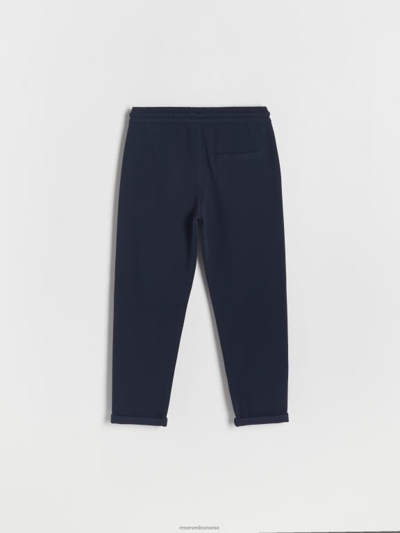 albastru oțel Reserved băieți îmbrăcăminte pantaloni chino din jerseu 648HZ2057