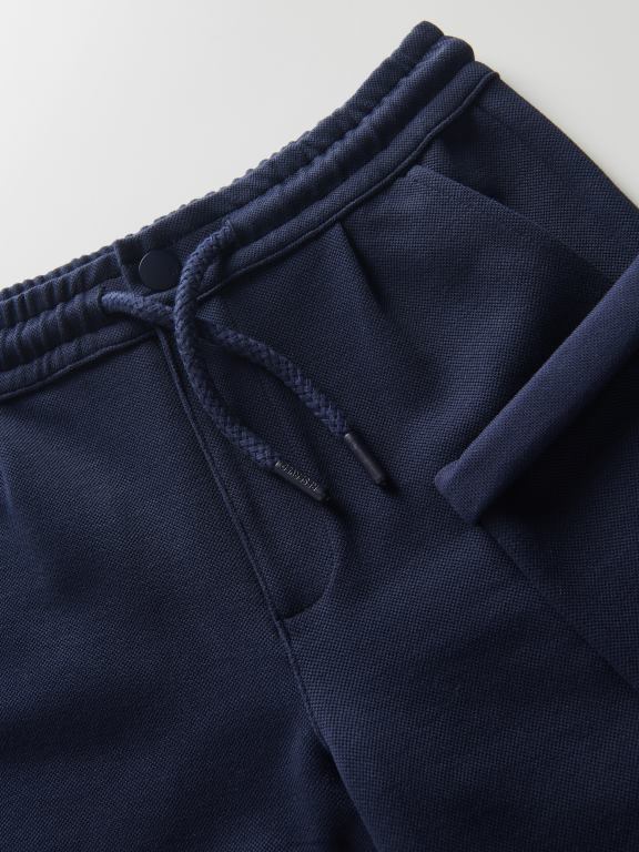 albastru oțel Reserved băieți îmbrăcăminte pantaloni chino din jerseu 648HZ2057