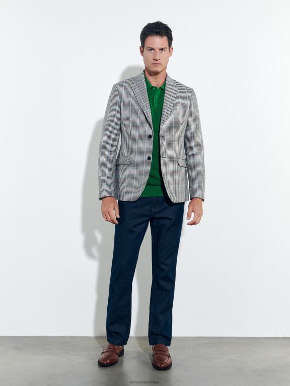 albastru oțel Reserved bărbați îmbrăcăminte blugi obișnuiți 648HZ1566