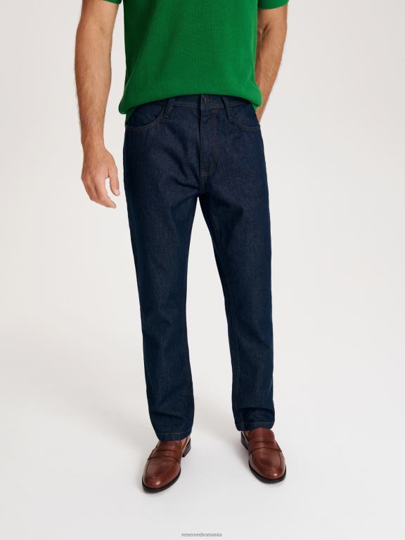 albastru oțel Reserved bărbați îmbrăcăminte blugi obișnuiți 648HZ1566